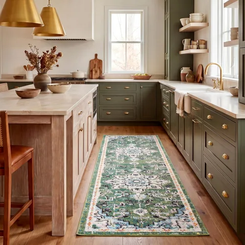 Vista 64 de Safavieh MAD473E - Tapete con diseño de medallón desgastado, bohemio elegante, colección Madison, no suelta pelos, fácil de cuidar, alto tránsito