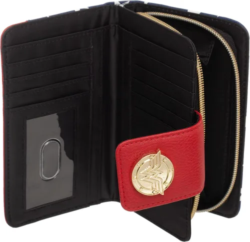 Vista 3 de Bioworld Cartera de disfraces de DC Comics Wonder Woman Multi Minimalista