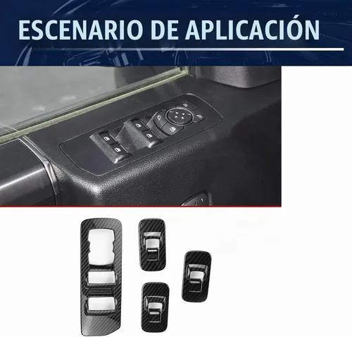 Vista 5 de FEXON - Molde elevalunas de fibra de carbono para Ford F150 2015-2020