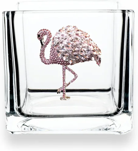Vista 6 de THE QUEENS' JEWELS Bee Jeweled - Jarrón portavelas de 4 x 4, regalo único para mujeres, cumpleaños, lindo, divertido, cóctel, reina, sin pintar
