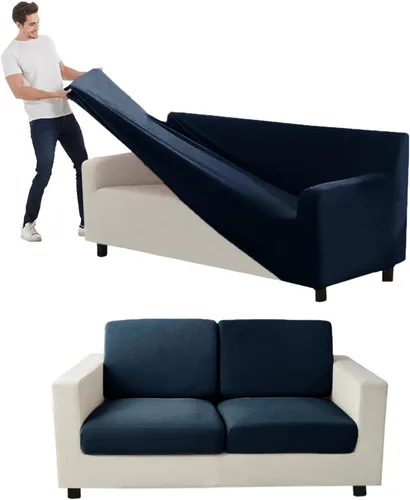 Vista 22 de Funda para Sofá de Terciopelo, Fundas Elásticas para Sofá para Funda Principal Separada/Respaldos y Cojines de Asiento, Funda para Sofá, para Fundas