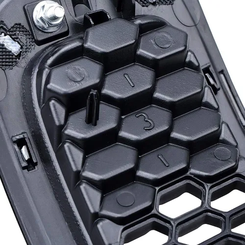 Vista 5 de Astra Depot Compatible con 2014-2018 Jeep Cherokee Kit de inserto de rejilla de malla tipo panal, 7 piezas, negro