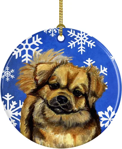 Vista 123 de Caroline's Treasures Cavalier Spaniel - Adorno de cerámica para colgar en el árbol de Navidad, para el hogar, Navidad, fiestas, regalo, 3 pulgadas