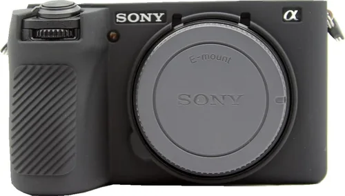 Vista 13 de Funda para cámara A6700, funda de silicona delgada y ligera para Sony Alpha A6700 (negro, glaseado)