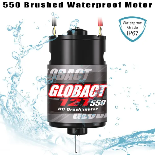 Vista 3 de GLOBACT Motor RC 550 12T Motor con escobillas para 1/10 Slash ARRMA Granite Senton Axial Redcat HSP HPI Wltoys Kyosho