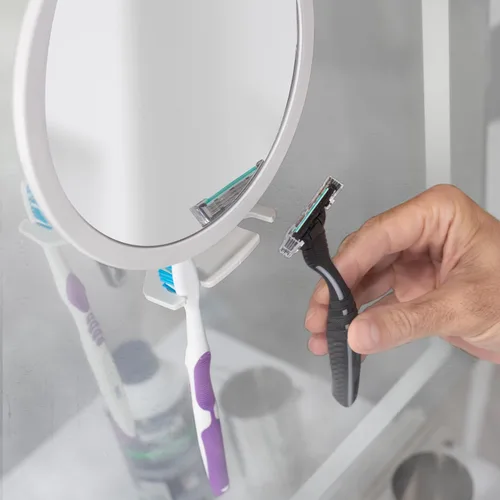 Vista 5 de Zadro Espejo de aseo sin niebla ajustable para barba y cabello facial de hombre