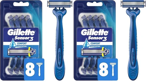 Vista 8 de Gillette Sensor3 Afeitado suave – Maquinilla de afeitar desechable, 4