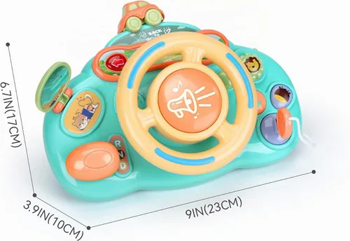 Vista 8 de Caterbee Juguetes para volante de conductor Baby Turn and Learn (azul)