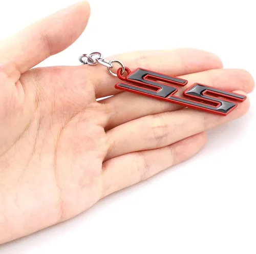 Vista 2 de 3 piezas de emblemas de inclinación pequeña SS para puerta de maletero de auto, calcomanía de parachoques de parachoques 3D ABS apto para Chevy