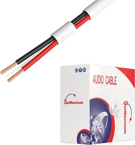 Vista 11 de Cables Direct Online Cable de altavoz 16/2 de 50 pies con clasificación CL2 para interiores de bajo voltaje de aluminio recubierto de cobre (CCA)