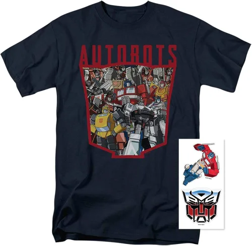 Vista 2 de Transformers Autobot Collage T Shirt & Stickers