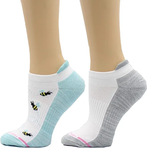 Vista 29 de Dr. Motion calcetines de compresión de corte bajo para mujer, 2 piezas