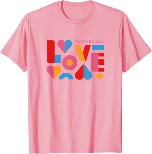 Vista 22 de USPS Camiseta Forever USA Love, Negro