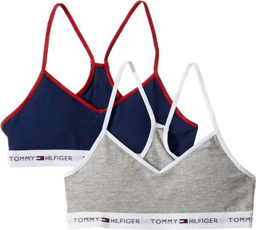 Vista 6 de Tommy Hilfiger Paquete de 2 brasieres sólidos para niñas (niños pequeños/niños grandes)