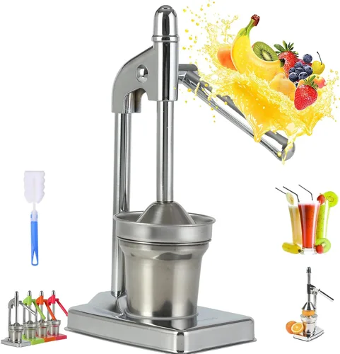 Vista 10 de Cast Iron Juicer Hand Press, Cast Iron Juicer, Effective Stainless Steel Manual Juice, Heavy Duty Hand Press Juice Extractor for Fresh Lemonade