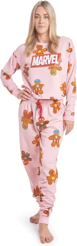 Vista 2 de Marvel Camisa y pantalones de pijama de Navidad para mujer de Avengers