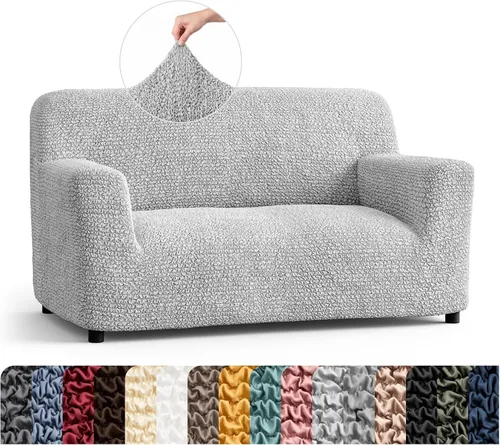 Vista 38 de PAULATO BY GA.I.CO. Funda para Silla - Funda para Sillón - Funda para Sillón - Funda de Tela Suave - Protector de Muebles Elegante de Ajuste Ceniza