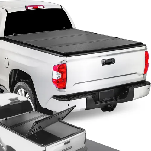 Vista 12 de DNA MOTORING TTC-HARD-054 - Cubierta rígida de tres pliegues para plataforma de camioneta, negro