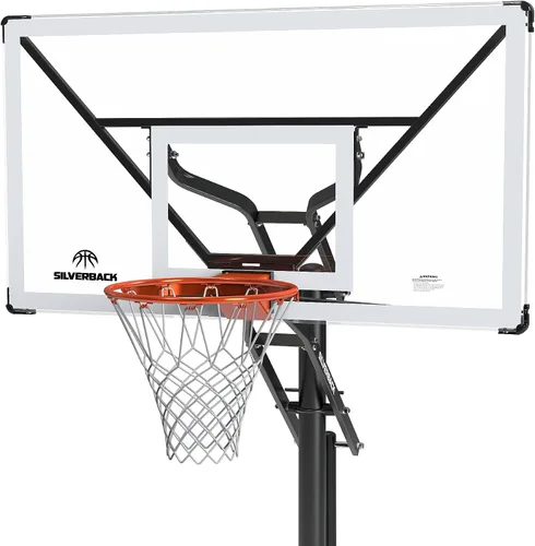 Vista 15 de Silverback NXT. Canasta de baloncesto en tierra de 152 cm con tablero de altura ajustable y diseño QuickPlay NXT 60