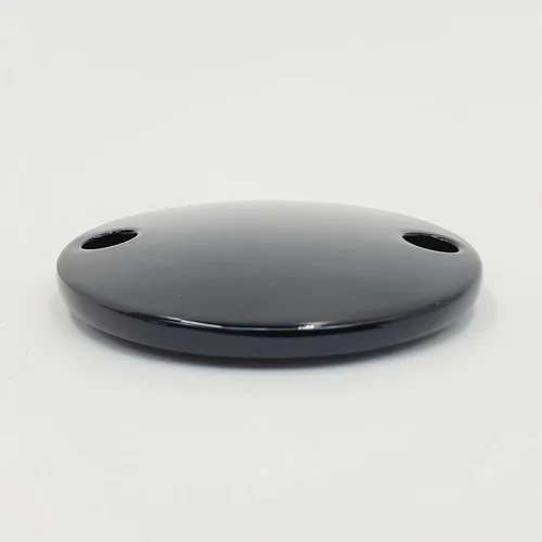 Vista 4 de Cubierta de temporizador/temporizador de aluminio liso negro brillante para Harley M8 Touring 2017+