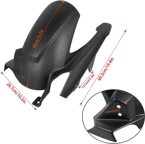 Vista 3 de Para Honda NT1100 2025 2026 NT 1100 DCT motocicleta Hugger Guardabarros extensión de rueda Accesorios de protección contra salpicaduras (negro)