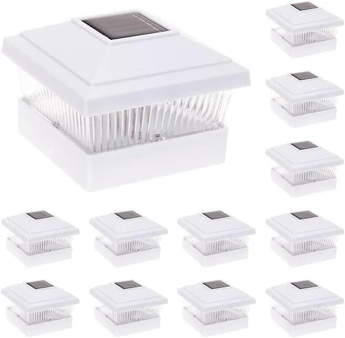 Vista 8 de GreenLighting Luces solares clásicas para tapa de poste – Se adapta a 5 x 5 PVC/vinilo al aire libre alimentado por energía solar para exteriores