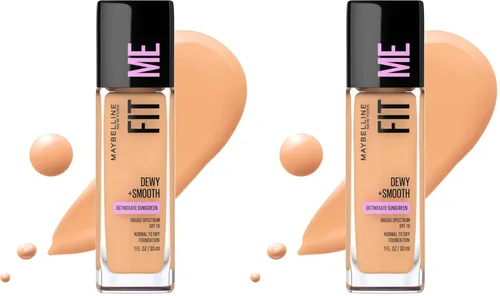 Vista 15 de Maybelline Fit Me Dewy + base líquida suave de maquillaje, Mocha, 1 unidad (el empaque puede variar)