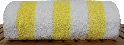 Vista 4 de BC BARE COTTON Collection Bare Cotton - Toalla de playa para piscina (2 unidades), color amarillo (714-709-01)
