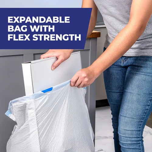 Vista 6 de Hefty Bolsas de basura ultra fuertes de 13 galones, bolsas de basura altas para cocina de 13 galones, resistentes a fugas, pinchazos y rasgaduras