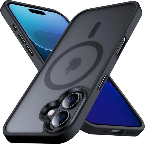 Vista 23 de Anqrp Funda magnética a prueba de golpes para iPhone 12 Pro Max, [compatible con MagSafe] [probada contra caídas de grado militar] Funda delgada