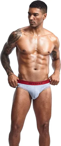Vista 6 de SKYSPER Suspensorio de malla transpirable para hombre, 2 piezas, 3 piezas, 4 piezas, ropa interior masculina, partidarios atléticos para hombres