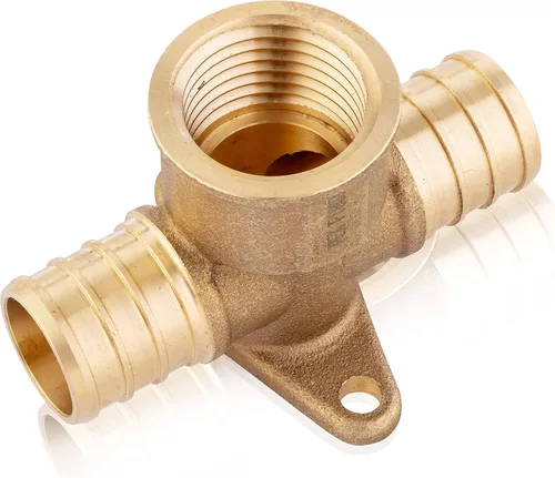 Vista 16 de EFIELD 1/2 "Pex x 1/2" Pex x 1/2" hembra NPT Drop-ear Tee, Latón Crimp Fitting, (PEX1807170)
