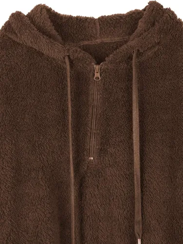Vista 7 de COLEGGINGS - Sudadera de felpa para mujer, estilo holgado con capucha