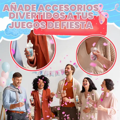 Vista 7 de Botellas pequeñas transparentes rellenables, 24 piezas para mamá