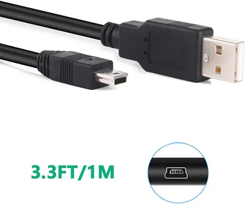 Vista 2 de Cable de alimentación USB de 3 pies para calculadoras de Texas Instruments TI-84 Plus CE Calculadora gráfica TI-84 Plus C Silver Edition TI 89