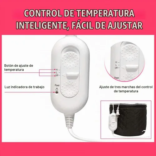 Vista 3 de Gorra eléctrica para el cabello, gorra térmica para el cuidado del cabello, sombrero ajustable para el tratamiento de aceite caliente con 3 modos
