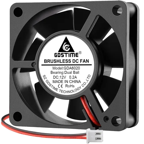Vista 10 de GDSTIME Ventilador 4010 12 V 1.575 in x 0.394 in 2 pines doble bola DC sin