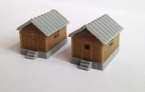Vista 2 de Outland Models Tren Diseño Ferroviario Casa de campo Cobertizo Cottage Set N Escala