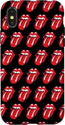 Vista 5 de Rolling Stones Classic Tongue Logo Repeat - Carcasa para iPhone 17, color negro