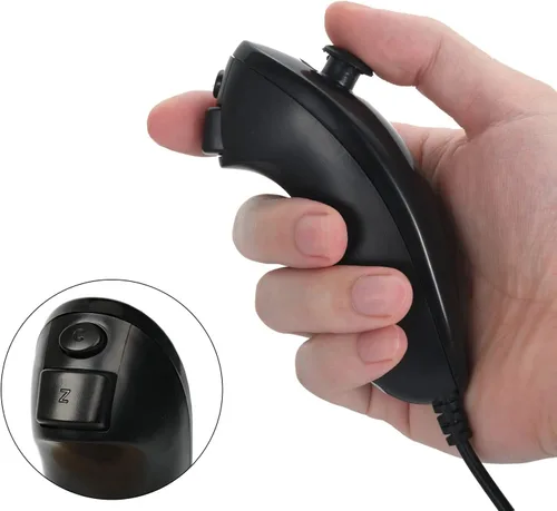 Vista 4 de NC Nunchuck Controller Joystick Gamepad Replacement for wii Nunchuck Controller, Compatible with Nintendo Wii & Wii U Video Game Gamepads.