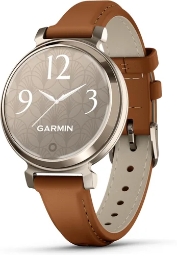 Vista 8 de Garmin Lily 2 (Renovado), reloj inteligente pequeño y elegante, pantalla oculta, lente estampada, hasta 5 días de duración de la batería, color coco