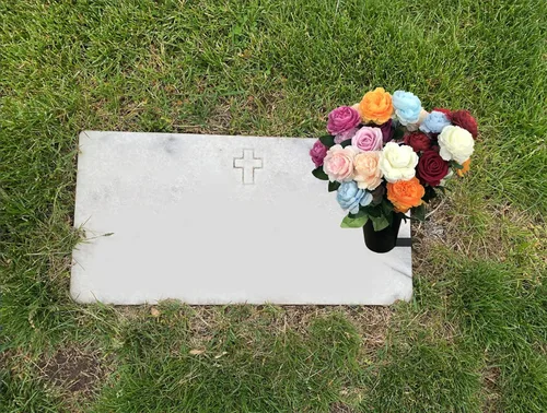 Vista 7 de Nuevo jarrón de cementerio con una estaca, jarrón de flores de cementerio con espuma floral, negro (las flores no están incluidas)