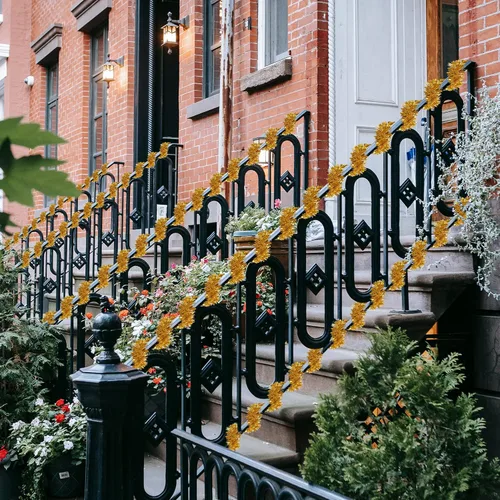 Vista 8 de [Usado] CANREVEL 4 Piezas 26.2 Pies Guirnalda de Navidad de Espumillón Metálico Brillante Trenzado Decoraciones Colgantes para Árbol de Navidad