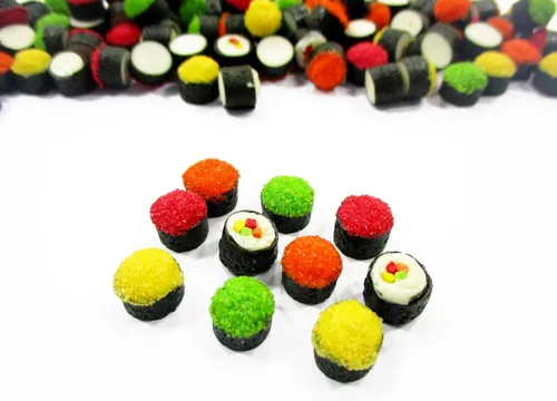Vista 2 de Casa de muñecas Comida 20 Japonés Comida Sushi Tekkamaki Miniatura Alimentos Sueltos 14996