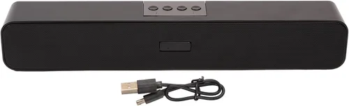 Vista 7 de ASHATA Barra de sonido para PC, con cable y altavoz de computadora, barra de sonido estéreo de cine en casa, tarjeta de memoria de disco U