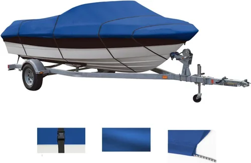 Vista 8 de Funda de barco de gran calidad para Monterey 228 SI BR Montura 2004 2005 2006 color azul