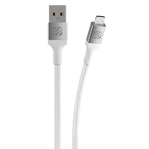 Vista 5 de Scosche HDi3B10WT-SP Strikeline MFI Certified Lightning Charge & Sync Cable de alta resistencia de 10 pies, color blanco