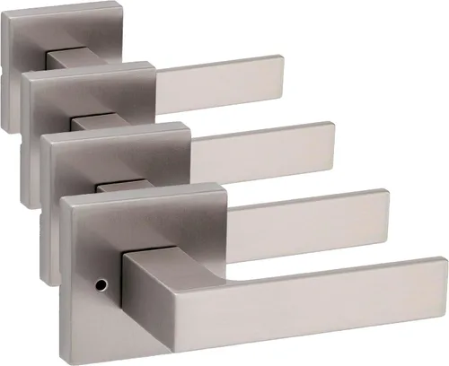 Vista 34 de Kwikset Singapore - Manija de puerta de cromo pulido (2 unidades)