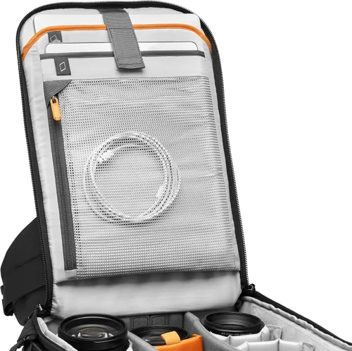 Vista 13 de Lowepro Flipside BP 400 AW III - Mochila para cámara réflex digital y sin espejo, color negro, con acceso trasero, con acceso lateral, con divisores