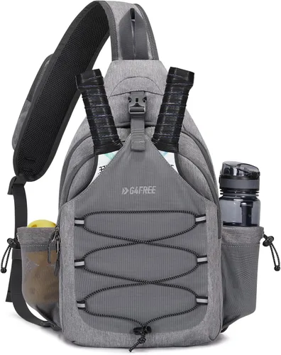 Vista 9 de G4Free Pickleball Bag, Crossbody Sling Bag for Men Women, Pickleball Backpack, Pickle Ball Paddle Bag Gifts for Sports